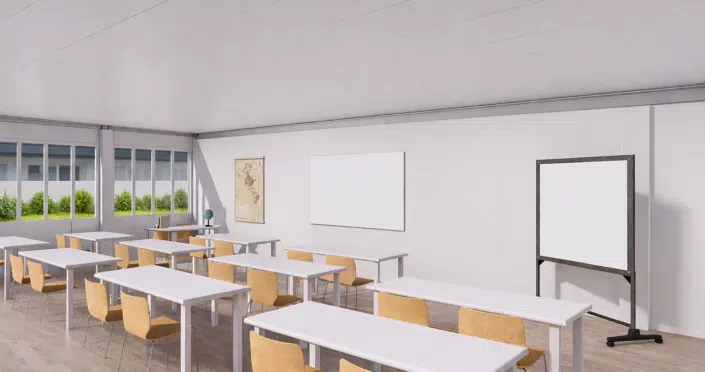 Vue extérieure du Salle de Classe 2 Modules Maison ECO 3