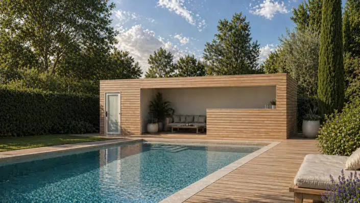 Vue extérieure du Pool House Evasion Maison ECO 3